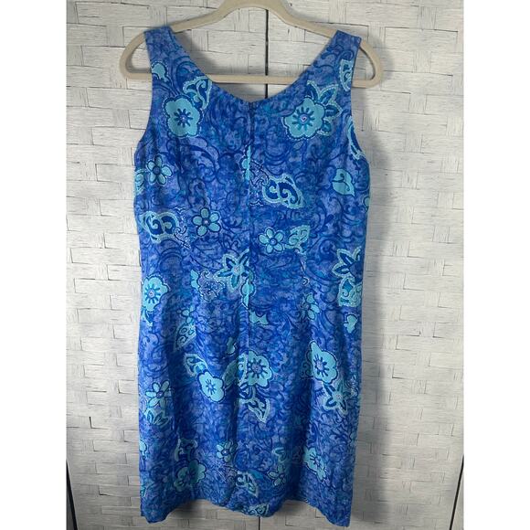 Rabbit Pesigns sundress fitted sleeveless blue nautical coastal print Borgella - Picture 2 of 11